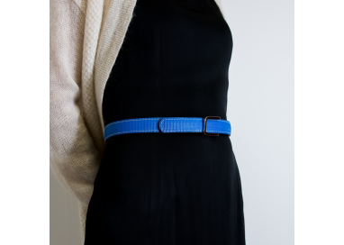 boucles amovible ceinture bleu femme