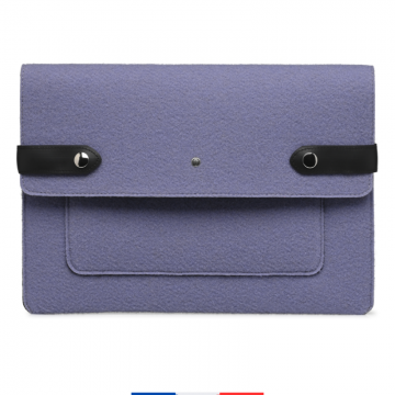 Pochette ordinateur Made in France  violette