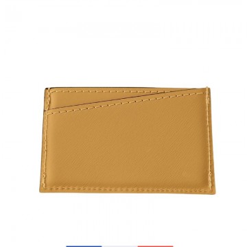 Porte cartes personnalisé  beige