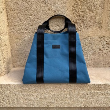 sac cabas bleu chic