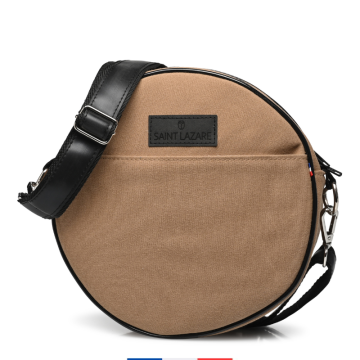 sac à main rond beige - Saint Lazare - fabrication française