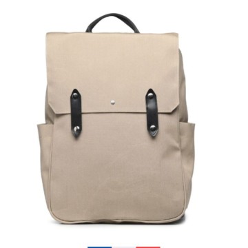 sac à dos beige élégant - made in France et éco-responsable