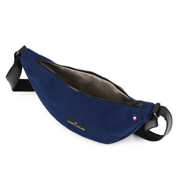 Intérieur grand sac banane bleu marine