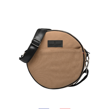 sac à main rond beige - Saint Lazare - fabrication française
