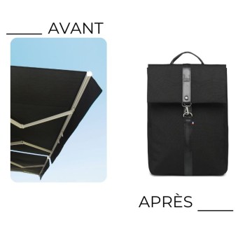 sac à dos recyclé noir