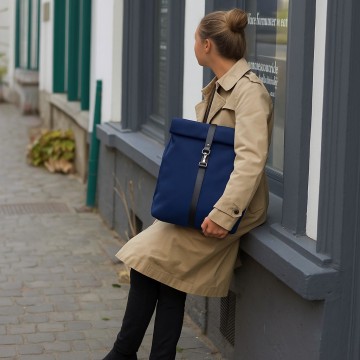sac à dos femme bleu made in france