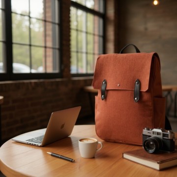 sac à dos travail femme terracotta