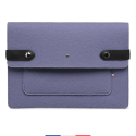 Pochette ordinateur Made in France - Violet clair