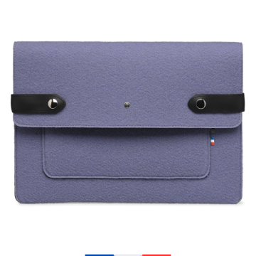 Pochette ordinateur Made in France  violet clair
