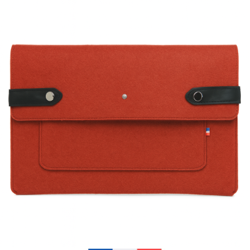 Pochette ordinateur Made in France  rouge