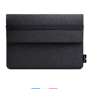 Pochette ordinateur made in France feutre recyclé personnalisable