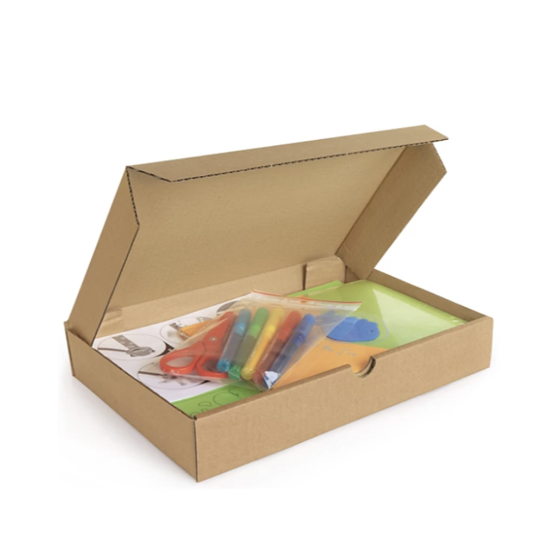 Boîte extra-plate d’expédition carton brune 21,5x15,5x5 cm