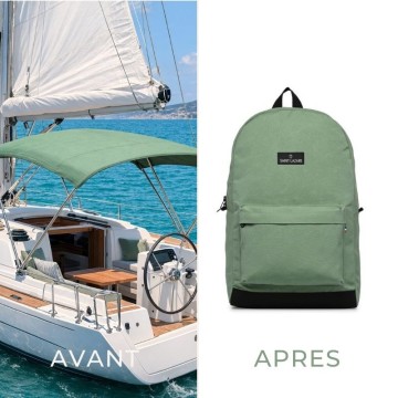 sac à dos écologique vert