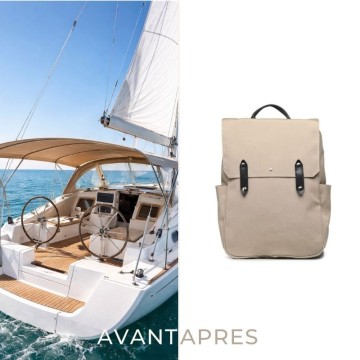 sac à dos écologique beige