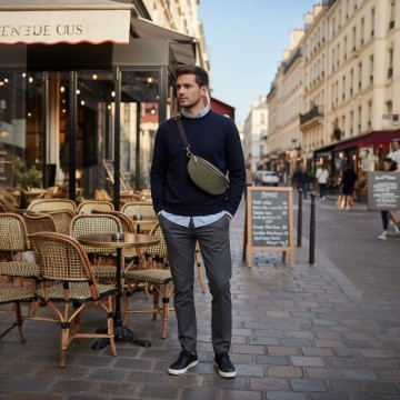 Sac banane doré & Made in France - SAINT LAZARE