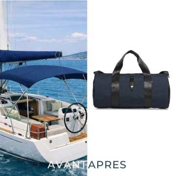 sac polochon recyclé bleu