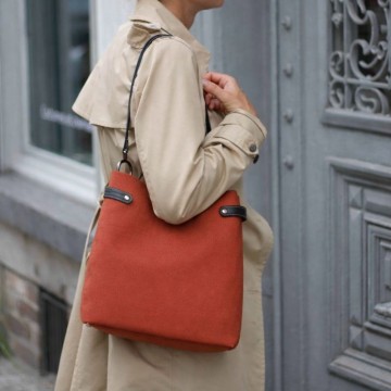 sac à main femme terracotta