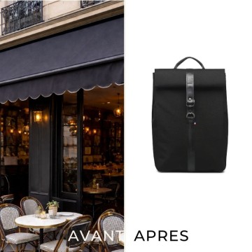 Sac à dos upcycling noir france