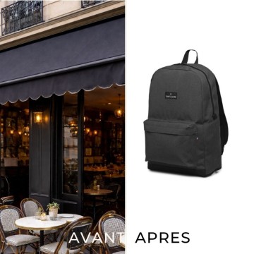 sac à dos écologique gris