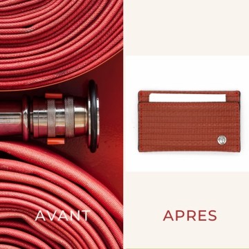 porte-cartes vegan upcycling