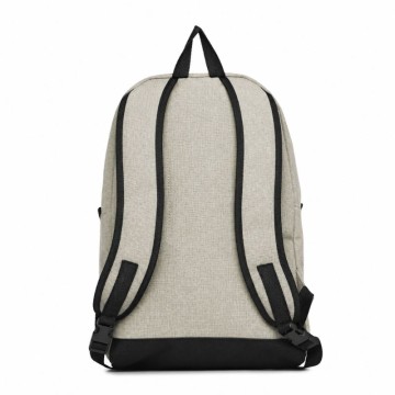 dos du sac à dos gris vert