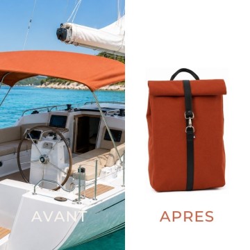 sac à dos rolltop recyclé femme