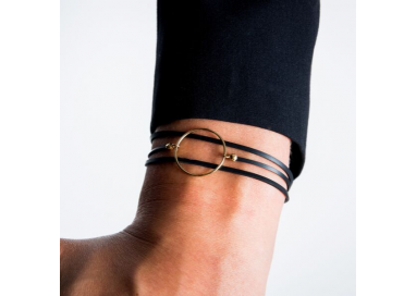 Bracelet colette  plaqué or porté