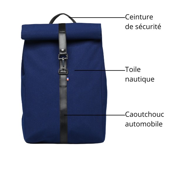sac à dos ethiques bleu marine