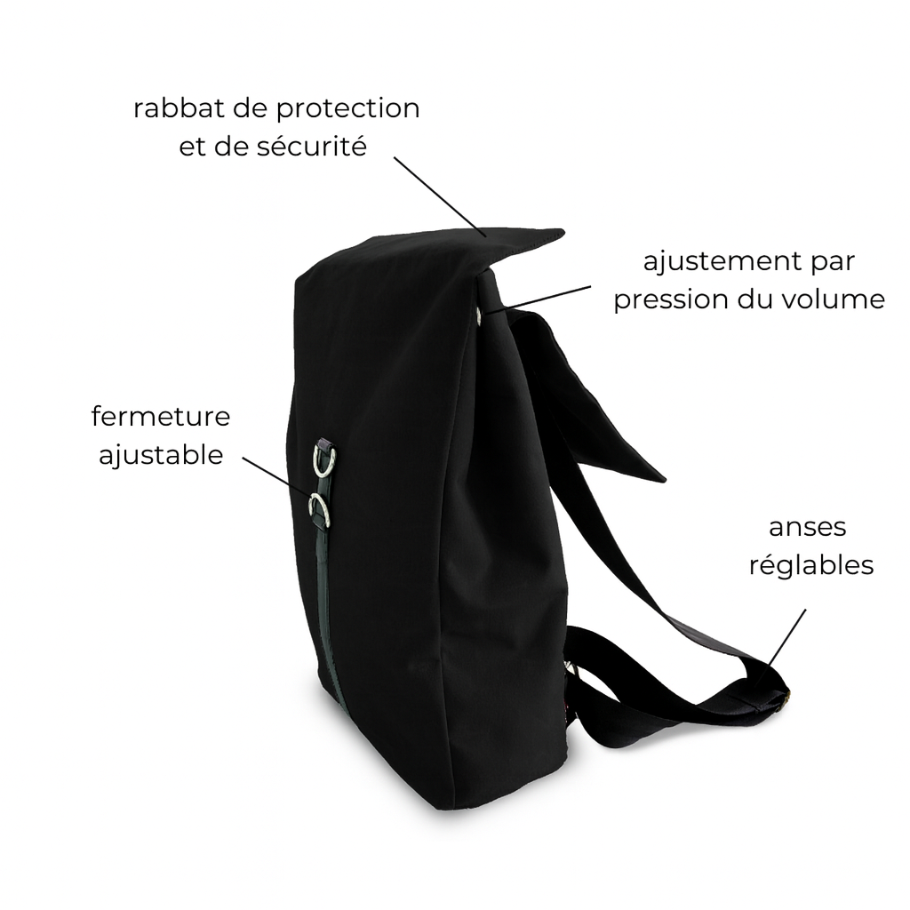 sac à dos fonctionnel et sécurisé