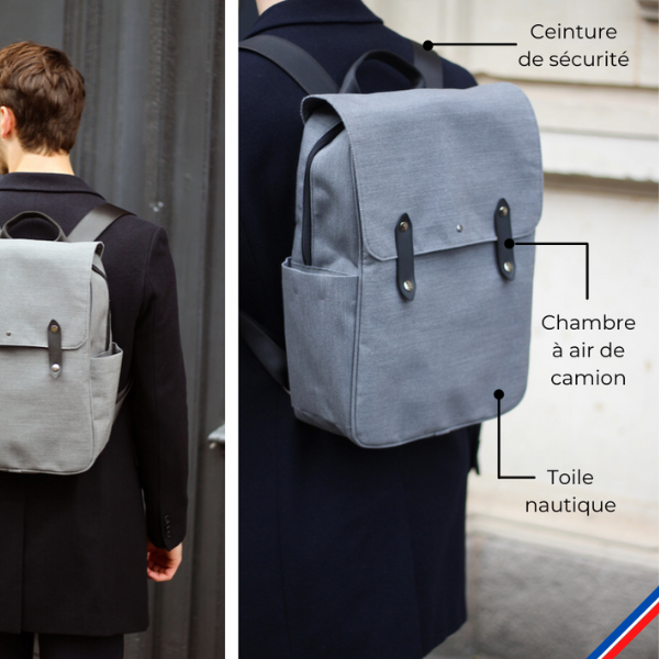 Sac à dos recyclé Made in France