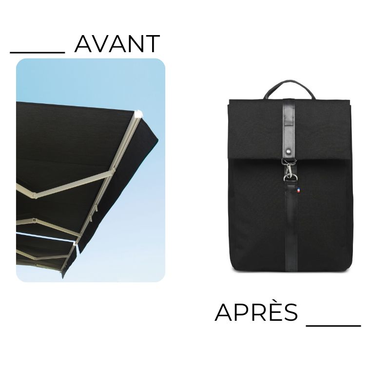 sac à dos recyclé noir