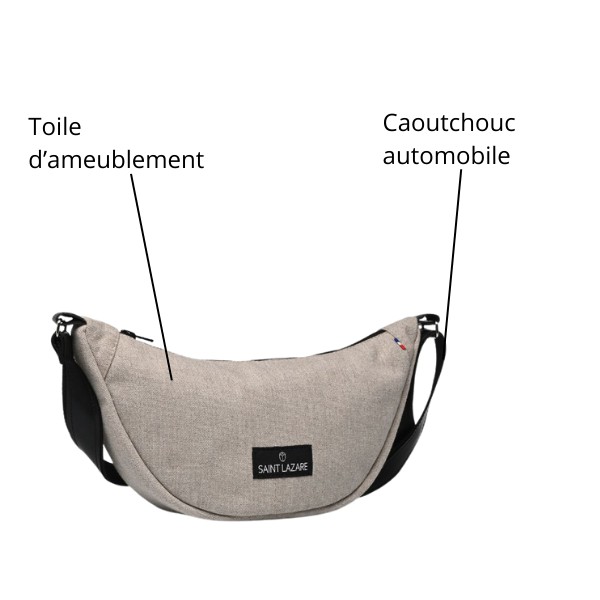 sac banane beige recycle